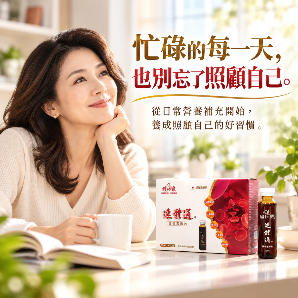 健知樂®雙蔘激酶飲|紅麴納豆、有助維持循環健康、孝敬爸媽、日常保養|熱促3送1 |人蔘、丹參、日本蚓激酶